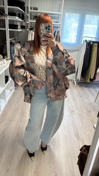 Veste camouflage oversize