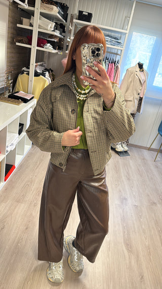 Veste à carreaux Lumina