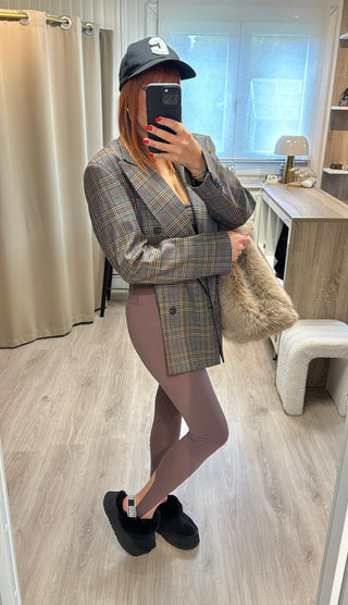 Blazer à carreaux Lumina
