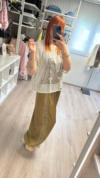 T-shirt à sequins LA