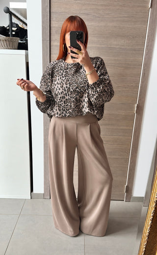 Pantalon jogg taupe