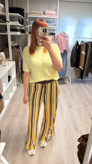 Pantalon crochet multicolore