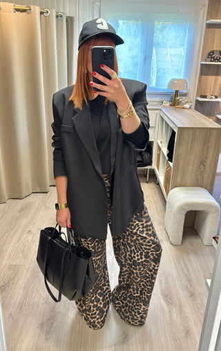 Blazer oversize noir