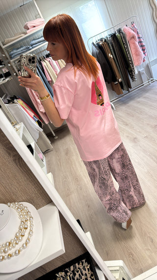 T-shirt Paris rose