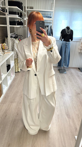 Blazer écru Lumina