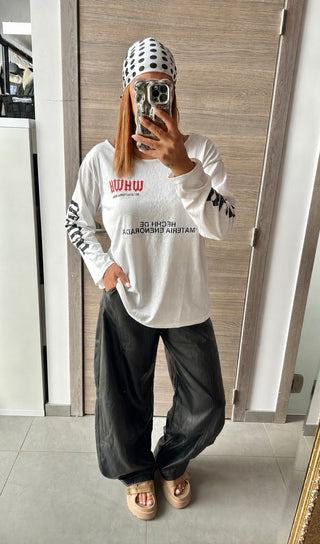 T-shirt oversize blanc