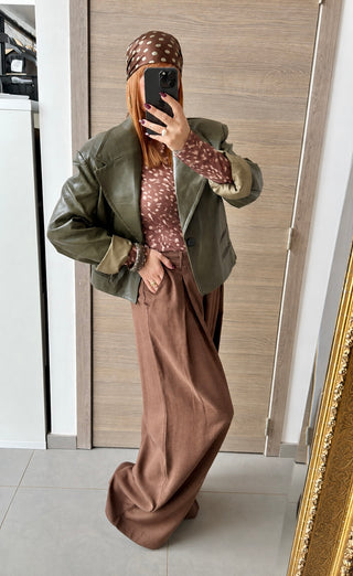 Pantalon marron Lumina
