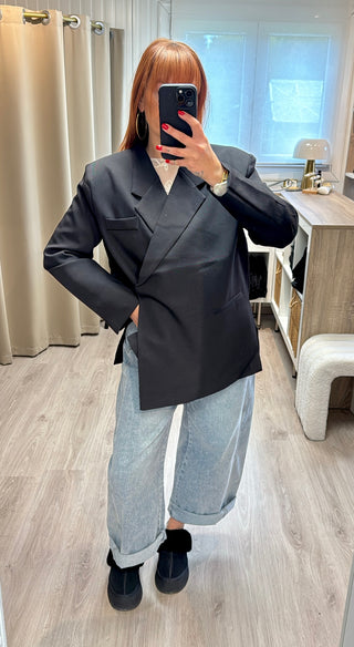 Blazer oversize noir