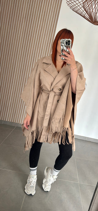 Veste suédine à franges