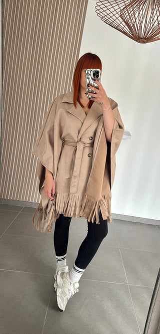 Veste suédine à franges