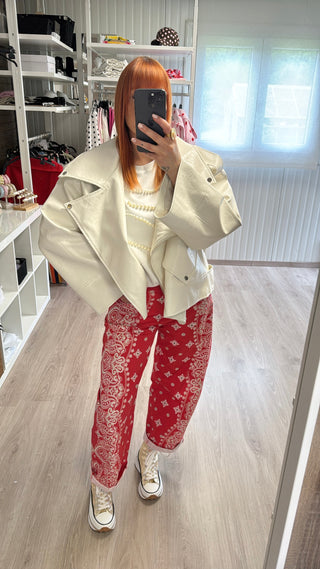 T-shirt oversize à perles