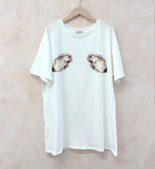 T-shirt coquillages et perles