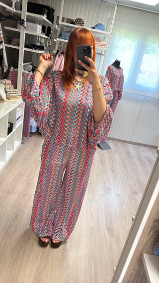 Blouse crochet multicolore