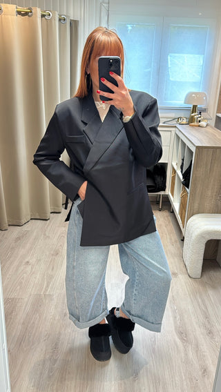 Blazer oversize noir
