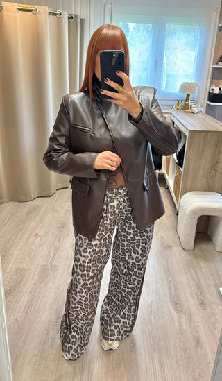 Pantalon/jogging léopard style Adidas