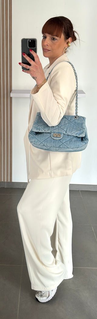 Sac denim bleu clair