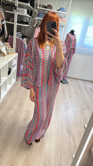 Blouse crochet multicolore