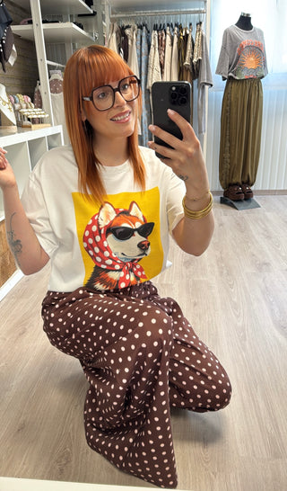 T-shirt Shiba chic