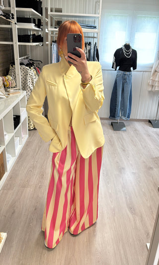 Blazer structuré jaune