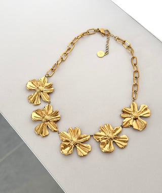 Collier fleurs