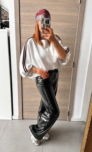 Pantalon vinyle noir