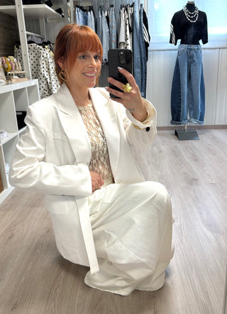 Blazer écru Lumina