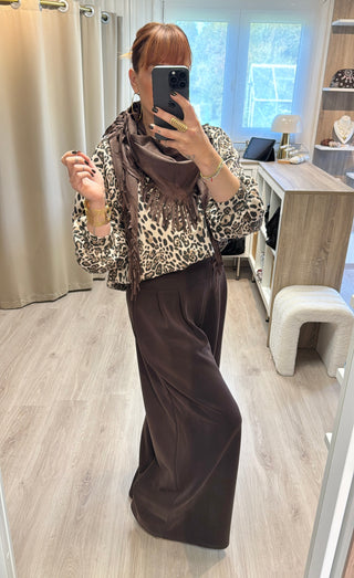 Look trendy léopard beige