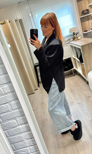 Blazer oversize noir