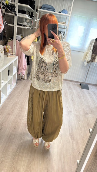 T-shirt à sequins LA