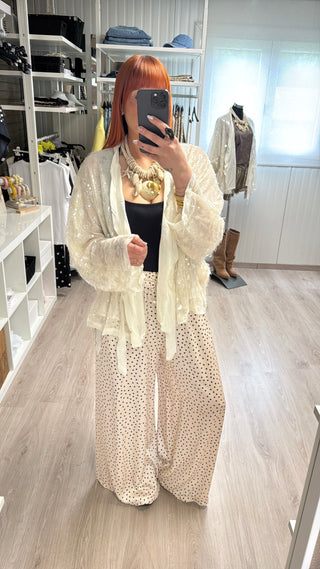 Kimono bohème à sequins