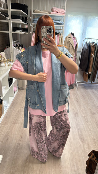 T-shirt Paris rose