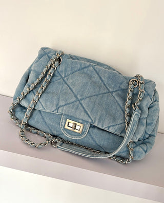 Sac denim bleu clair