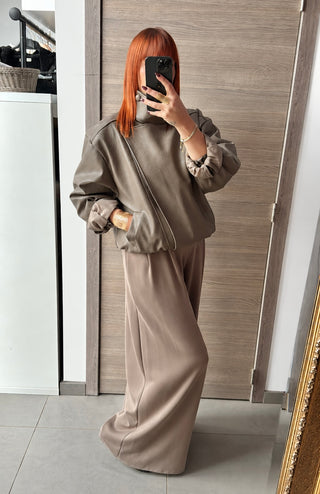 Pantalon jogg taupe