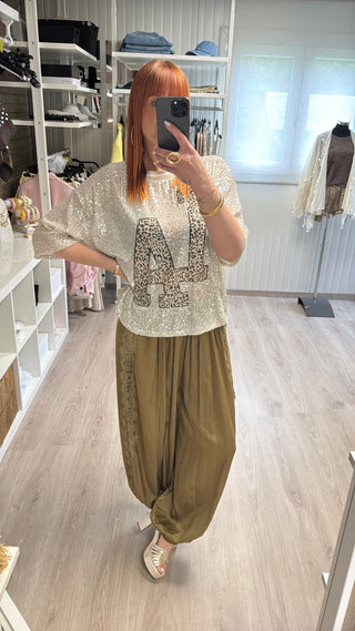 T-shirt à sequins LA