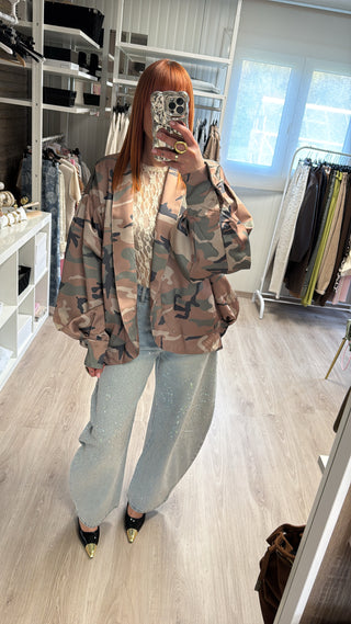 Veste camouflage oversize
