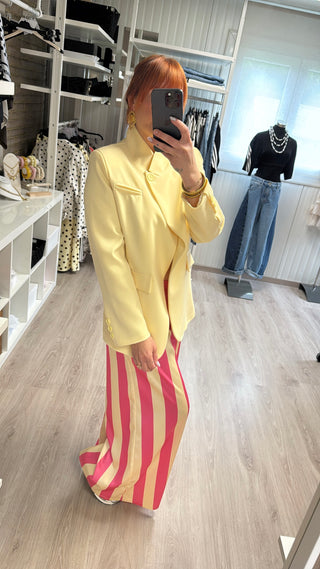 Blazer structuré jaune