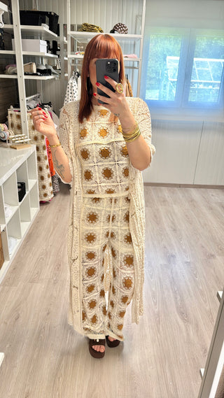 Ensemble crochet soleil (top et pantalon)