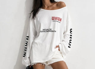 T-shirt oversize blanc