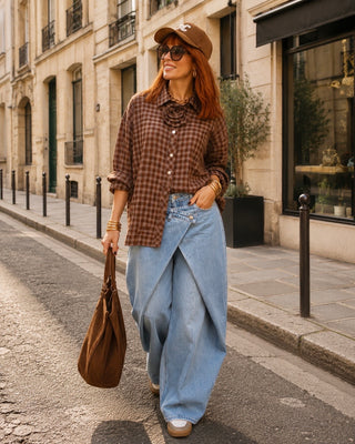 Précommande Chemise à carreaux marron