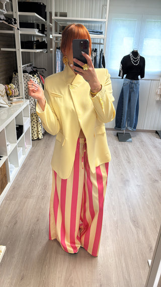 Blazer structuré jaune