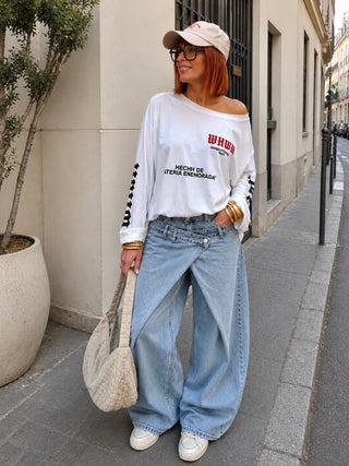 T-shirt oversize blanc