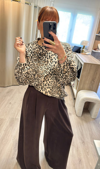 Look trendy léopard beige