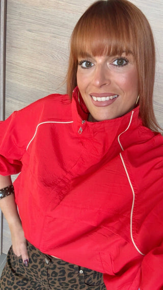 Veste coupe-vent/K WAY rouge