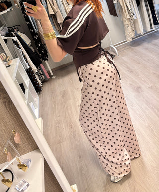T-shirt/body structuré marron