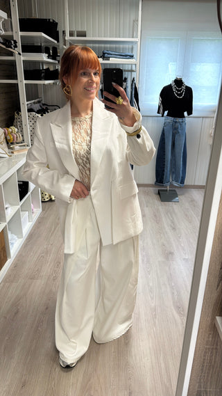 Blazer écru Lumina