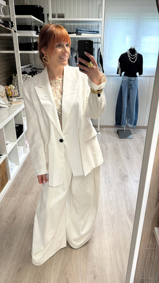 Blazer écru Lumina