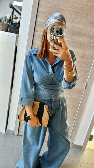 Ensemble denim (chemise et pantalon)