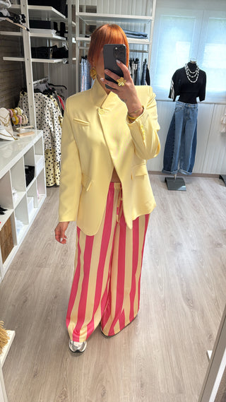 Blazer structuré jaune