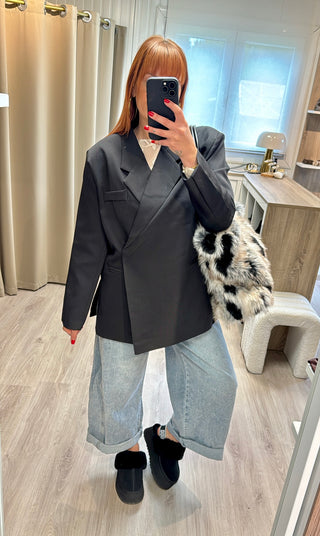 Blazer oversize noir