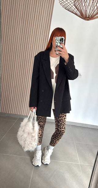 Blazer oversize noir